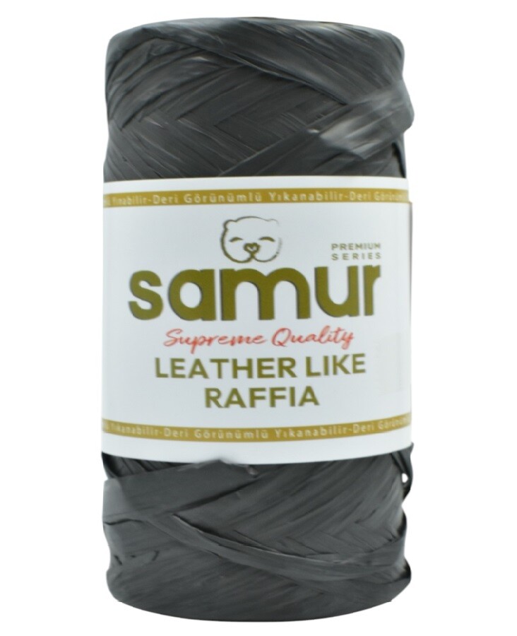 SAMUR,LEATHER LİKE RAFFİA 05 SİYAH - SAMUR