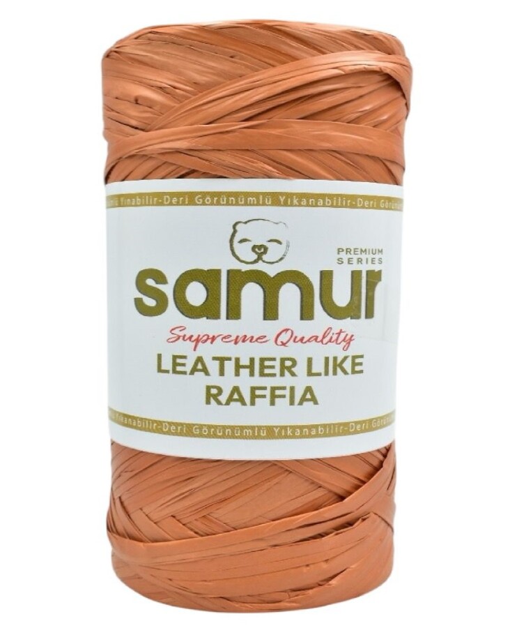 SAMUR,LEATHER LİKE RAFFİA 08 KİREMİT - SAMUR