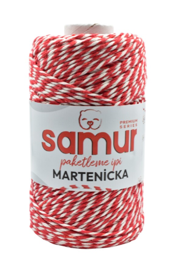 SAMUR,MARTENİÇKA PAKETLEME İPİ KIRMIZI.BEYAZ - SAMUR