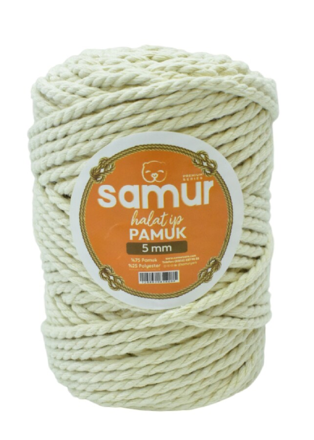 SAMUR,PAMUK HALAT İP 05 MM - SAMUR