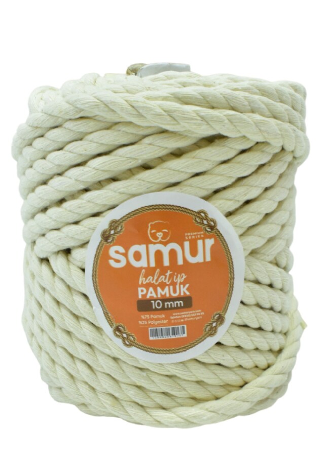 SAMUR,PAMUK HALAT İP 10 MM - SAMUR