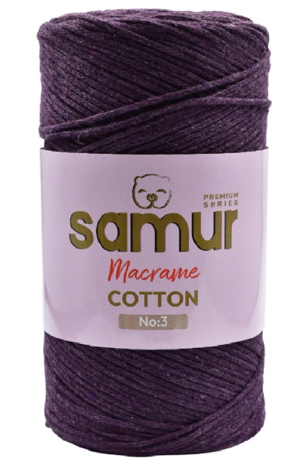 SAMUR,PAMUK MAKROME A05 PATLICAN - SAMUR