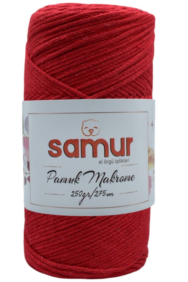 SAMUR,PAMUK MAKROME A09 KIRMIZI - SAMUR
