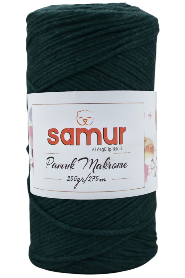 SAMUR,PAMUK MAKROME A10 ZÜMRÜT YEŞİL - SAMUR