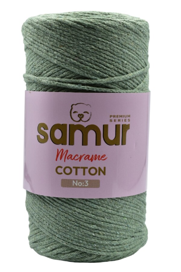 SAMUR,PAMUK MAKROME A11 FISTIK YEŞİL - SAMUR