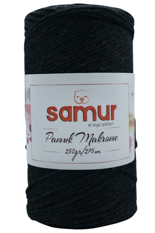 SAMUR,PAMUK MAKROME A29 KOYU GRİ - SAMUR
