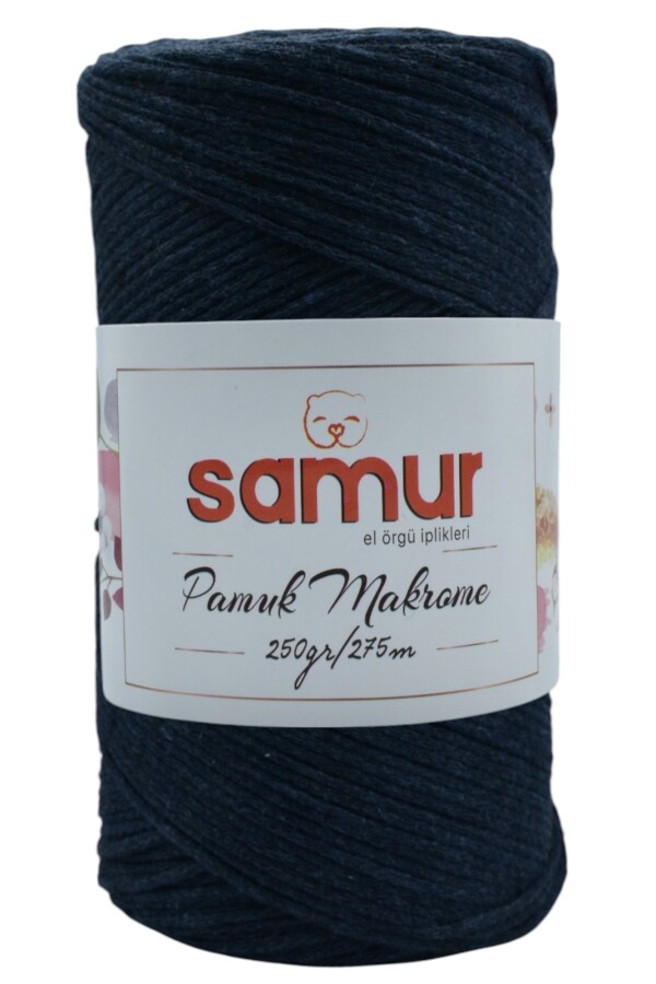 SAMUR,PAMUK MAKROME A31 LACİVERT - SAMUR