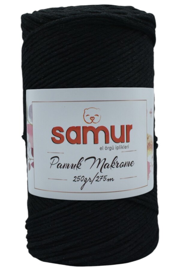 SAMUR,PAMUK MAKROME A32 SİYAH - SAMUR