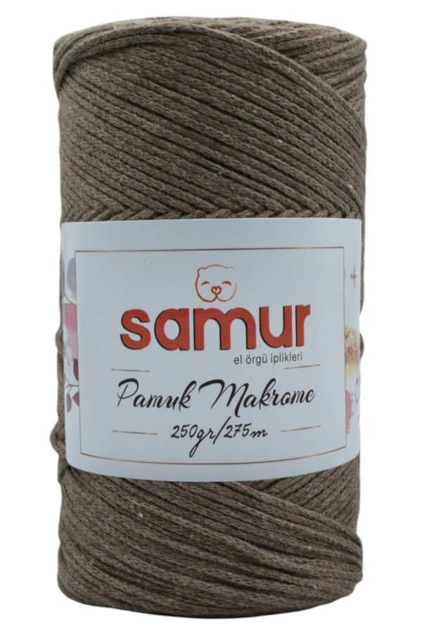 SAMUR,PAMUK MAKROME A45 KOYU BEJ - SAMUR