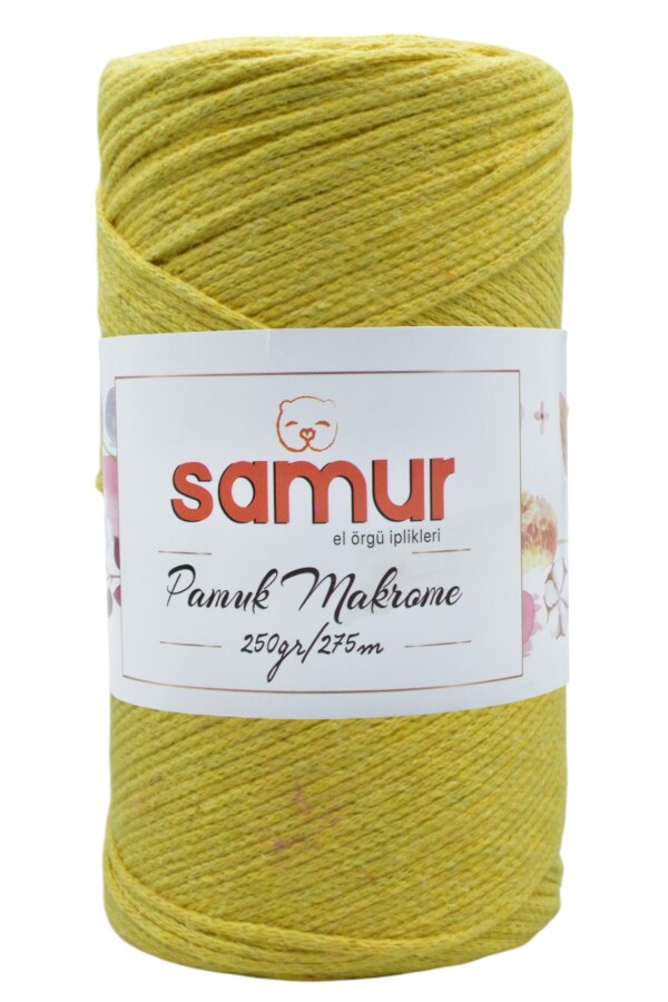 SAMUR,PAMUK MAKROME A55 CİVCİV SARI - SAMUR