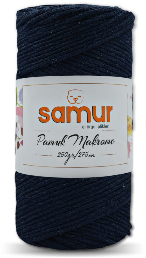 samur,pamuk makrome s03 lacivert - SAMUR