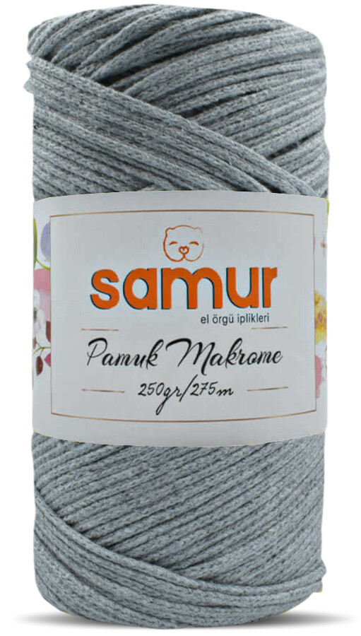 samur,pamuk makrome s06 açık gri - SAMUR