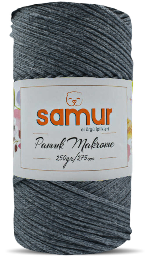 samur,pamuk makrome s07 orta gri - SAMUR