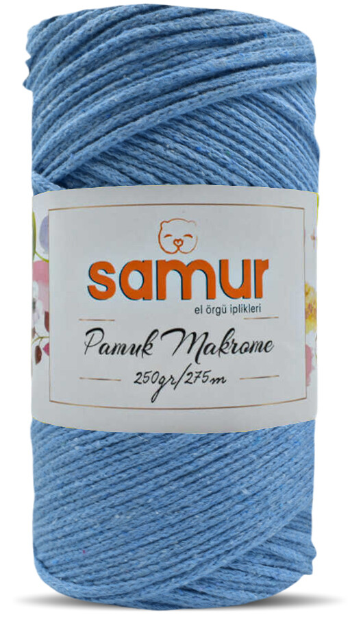 samur,pamuk makrome s25 bebe mavi - SAMUR