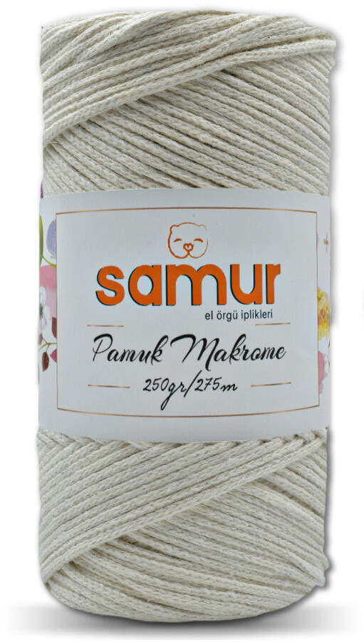 SAMUR,PAMUK MAKROME S28 ŞEKER EKRU - SAMUR