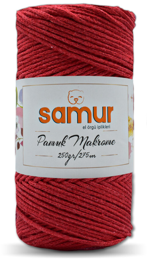 samur,pamuk makrome s39 kırmızı - SAMUR