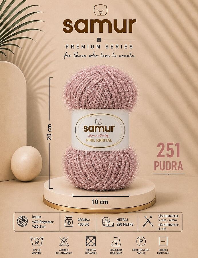 SAMUR,PIRIL KRİSTAL 251 PUDRA - SAMUR
