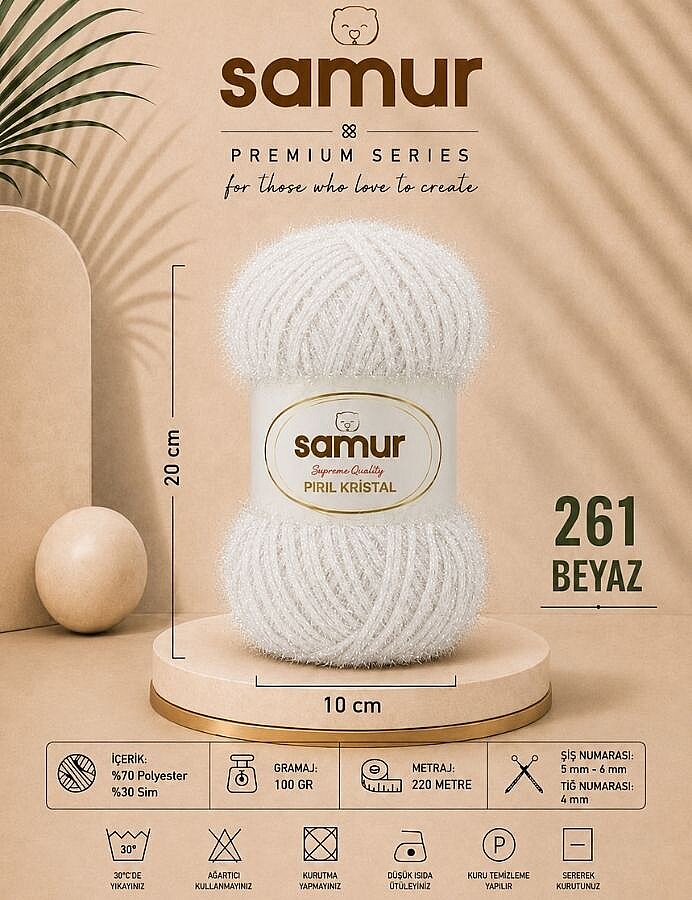 SAMUR,PIRIL KRİSTAL 261 BEYAZ - SAMUR