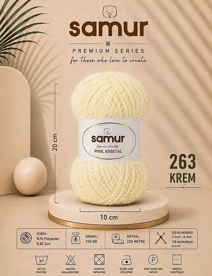 SAMUR,PIRIL KRİSTAL 263 KREM - SAMUR