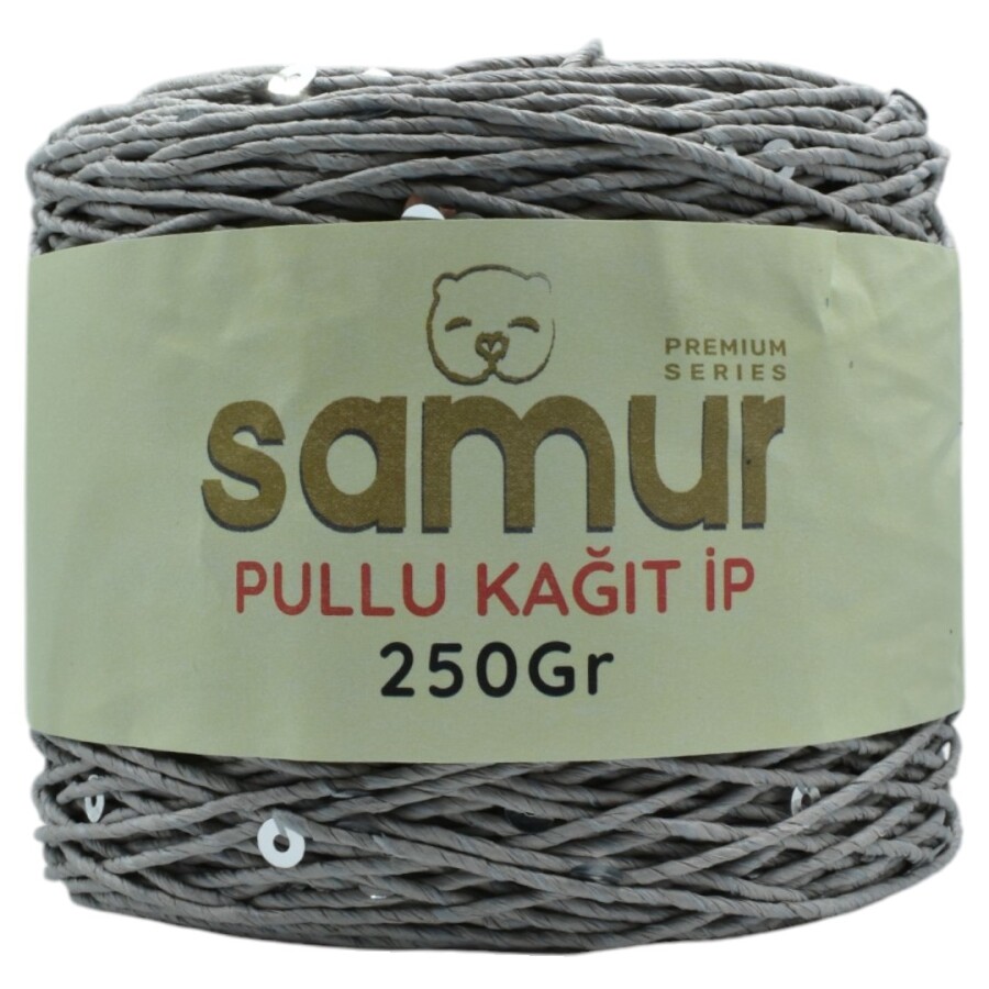 SAMUR,PULLU KAĞIT İP GRİ - SAMUR