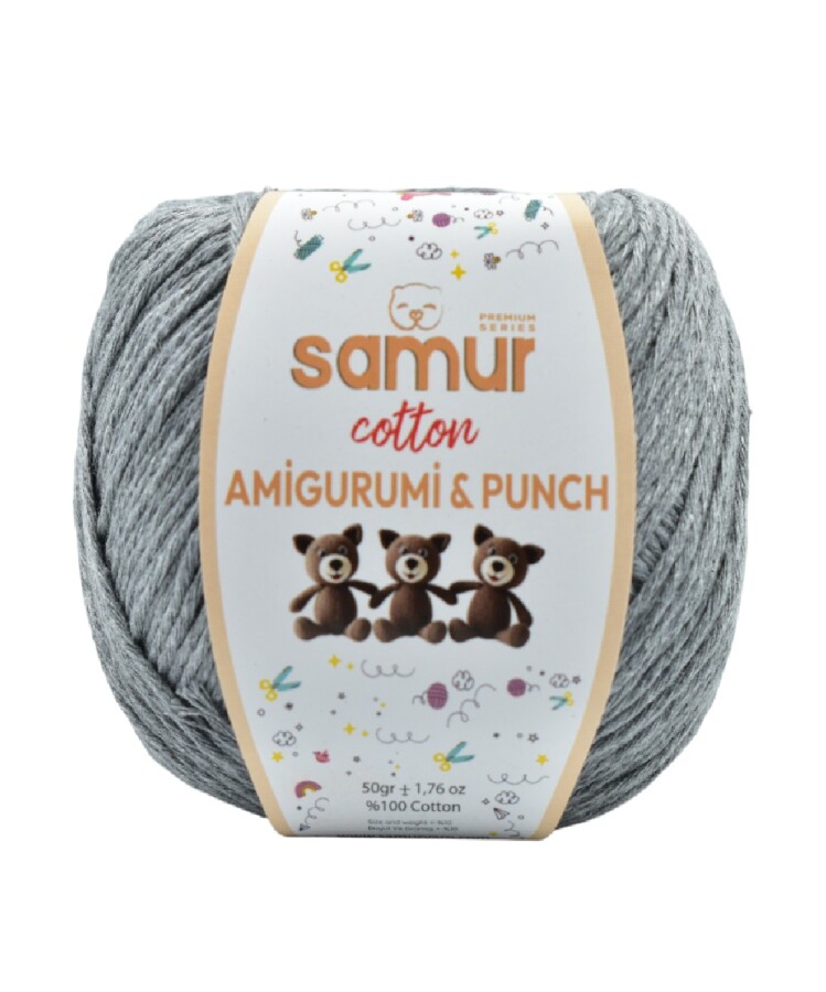 SAMUR,PANÇ & AMİGURUMİ 05 AÇIK GRİ - SAMUR