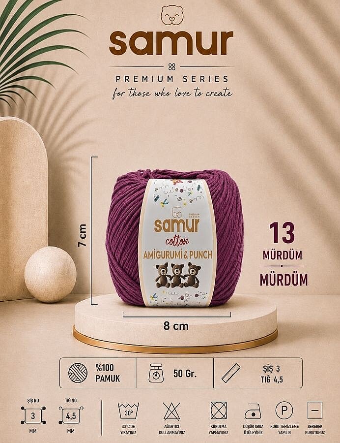 SAMUR,PANÇ & AMİGURUMİ 13 MÜRDÜM - SAMUR