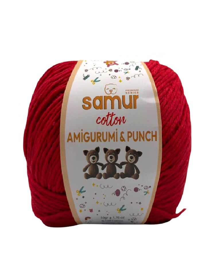 SAMUR,PANÇ & AMİGURUMİ 25 KIRMIZI - SAMUR
