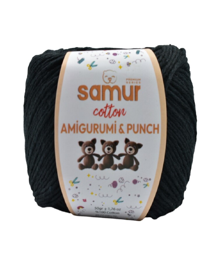 SAMUR,PANÇ & AMİGURUMİ 32 SİYAH - SAMUR