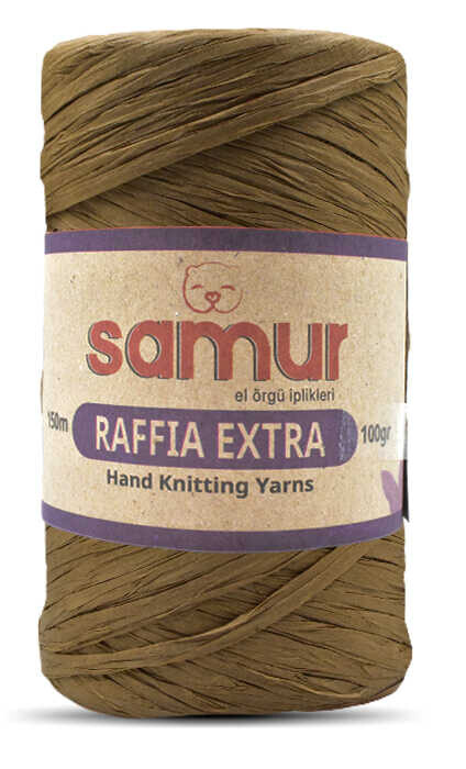 SAMUR,RAFFİA EXTRA 08 KOYU BEJ - SAMUR
