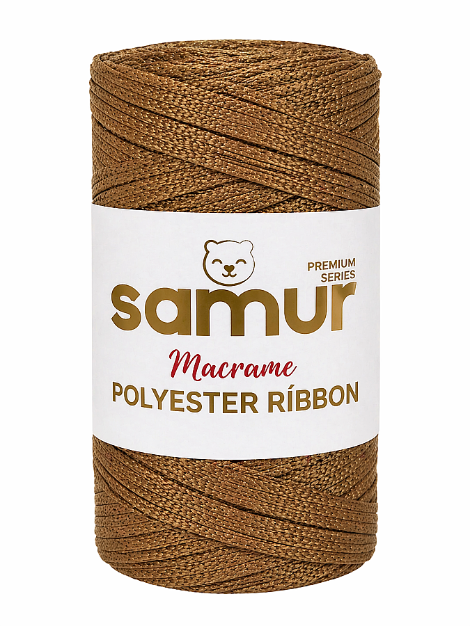 SAMUR,RİBBON POLYESTER MAKROME 0044 BEJ - SAMUR