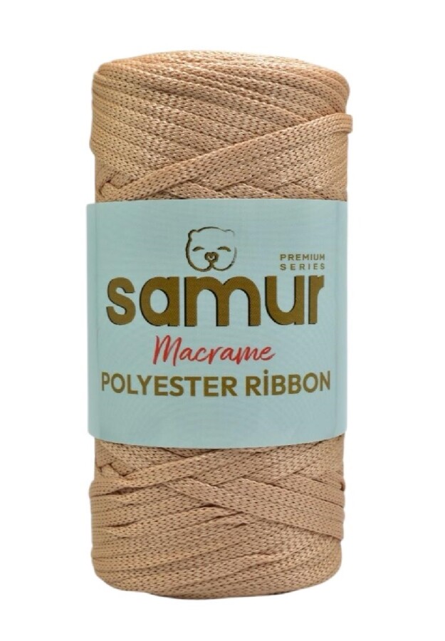 SAMUR,RİBBON POLYESTER MAKROME 0110 BEJ - SAMUR