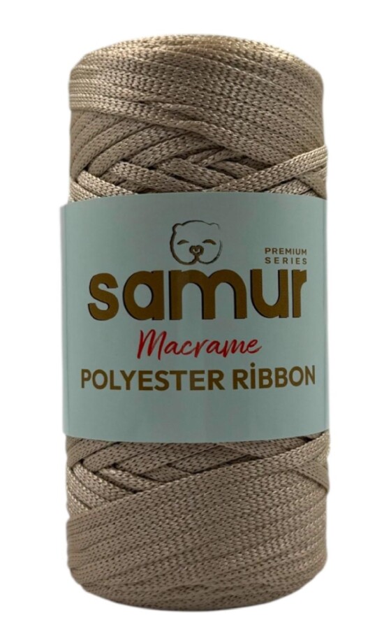 SAMUR,RİBBON POLYESTER MAKROME 0230 AÇIK BEJ - SAMUR