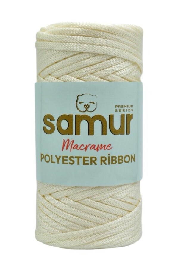 SAMUR,RİBBON POLYESTER MAKROME 0271 KREM - SAMUR
