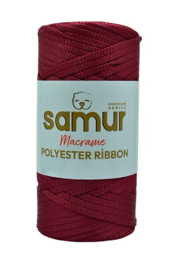 SAMUR,RİBBON POLYESTER MAKROME 1560 BORDO - SAMUR