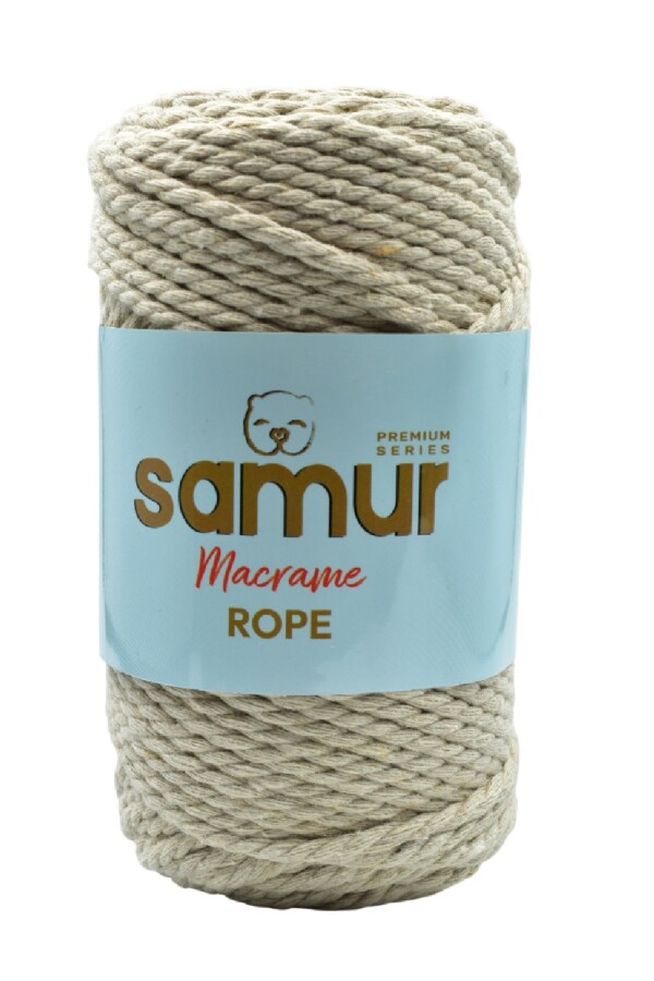 SAMUR,ROPE 3 BÜKÜM MAKROME 03 AÇIK BEJ - SAMUR
