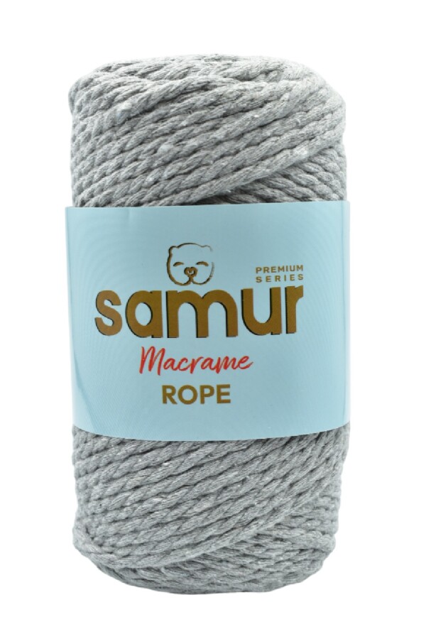 SAMUR,ROPE 3 BÜKÜM MAKROME 05 AÇIK GRİ - SAMUR