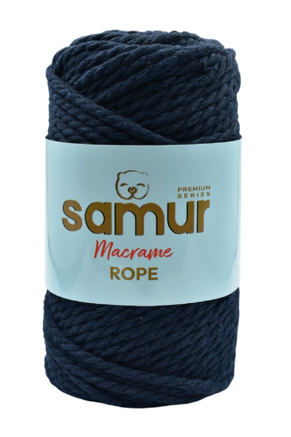 SAMUR,ROPE 3 BÜKÜM MAKROME 19 LACİVERT - SAMUR