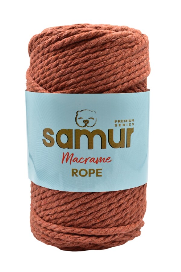 SAMUR,ROPE 3 BÜKÜM MAKROME 24 KİREMİT - SAMUR