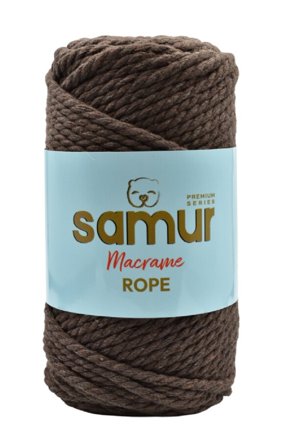 SAMUR,ROPE 3 BÜKÜM MAKROME 31 ACI KAHVE - SAMUR