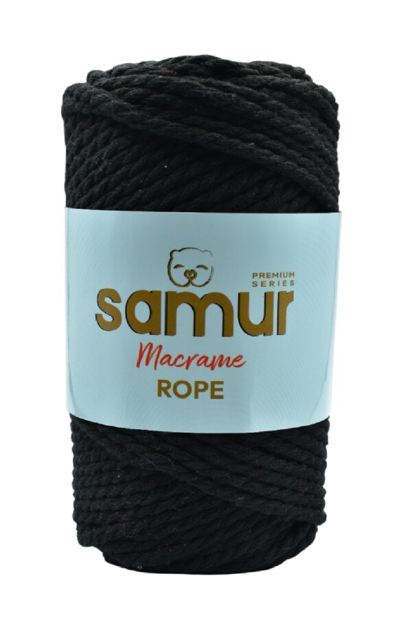 SAMUR,ROPE 3 BÜKÜM MAKROME 32 SİYAH - SAMUR