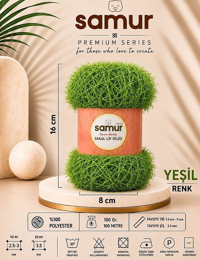 SAMUR,SERT LİF İPİ 425 YEŞİL - SAMUR