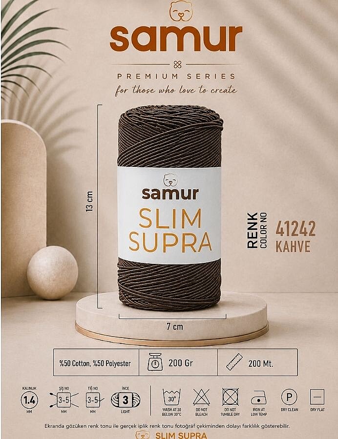 SAMUR,SLIM SUPRA 41242 KAHVE - 1