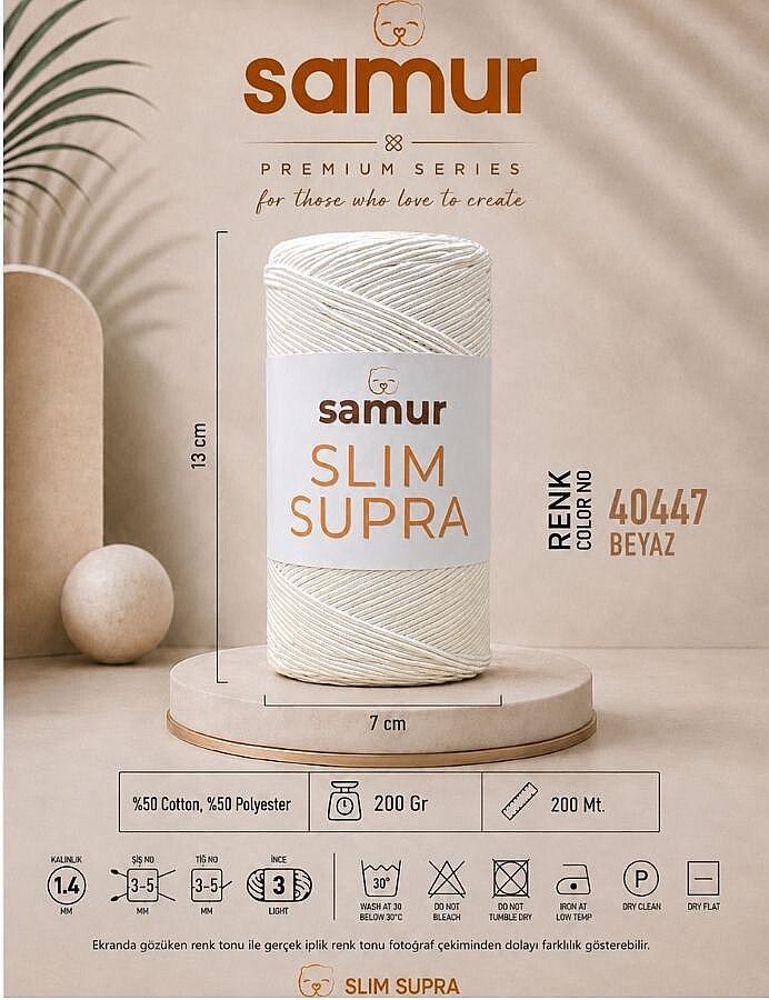 SAMUR,SLIM SUPRA 40447 BEYAZ - 1