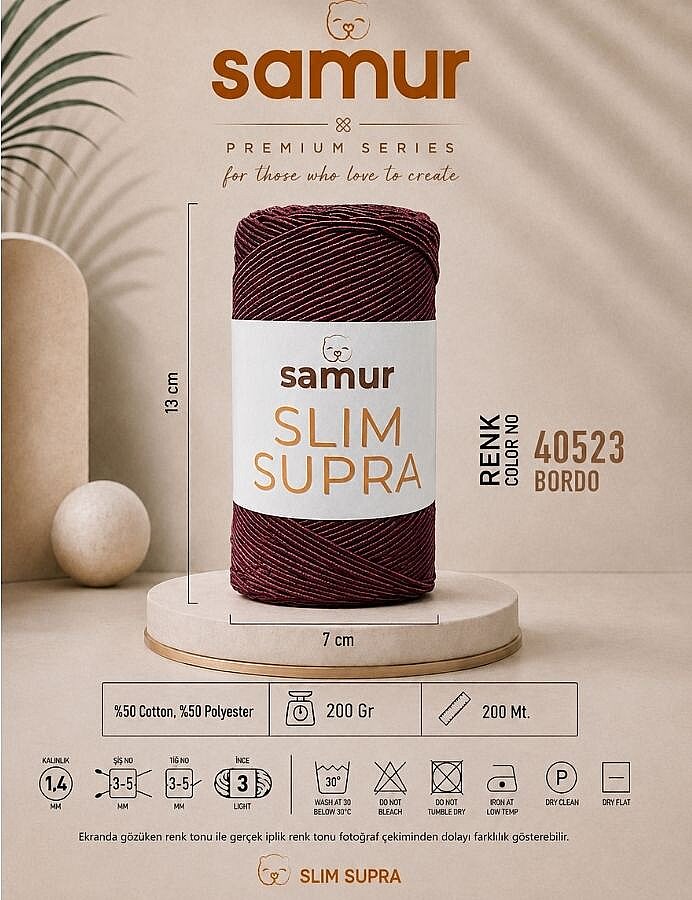 SAMUR,SLIM SUPRA 40523 BORDO - 
