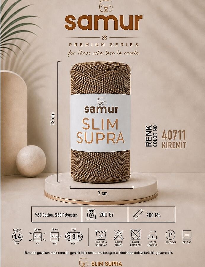 SAMUR,SLIM SUPRA 40711 KİREMİT - 1