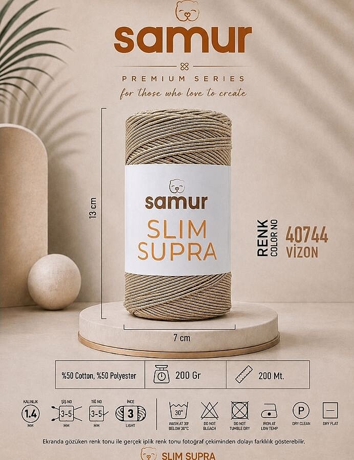 SAMUR,SLIM SUPRA 40744 VİZON - 1
