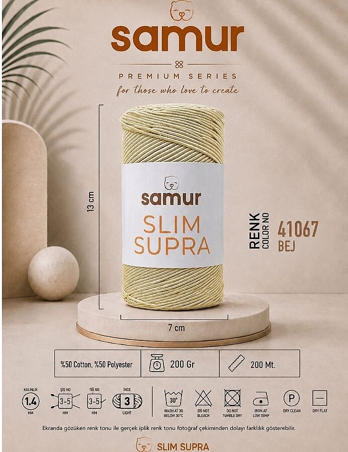 SAMUR,SLIM SUPRA 41067 BEJ - 