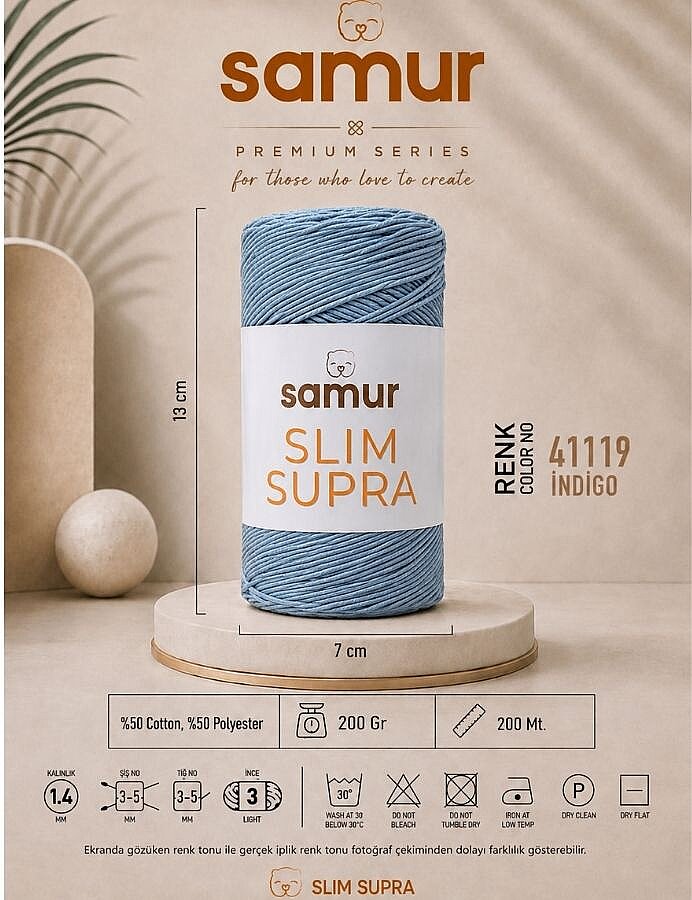 SAMUR,SLIM SUPRA 41199 İNDİGO - 