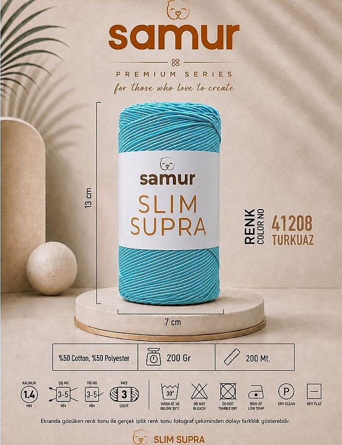 SAMUR,SLIM SUPRA 41208 TURKUAZ - 