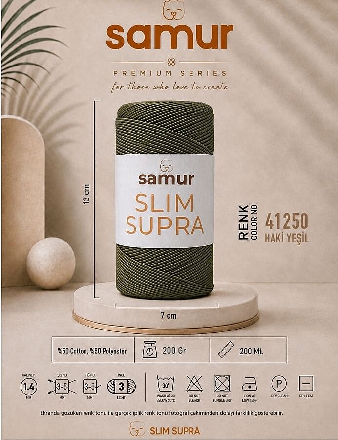 SAMUR,SLIM SUPRA 41250 HAKİ YEŞİL - 